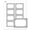 Avery Printable Adhesive Name Tags, 2-1/3" x 3-3/8", Matte White, Pre-printed Metallic Silver Border/Black Frame Design, Laser & Inkjet Compatible, 160 Total